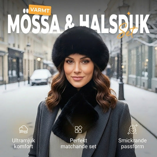 🧣VINTERREA 50% RABATT! ❄️ Fluffig Pälskeps – Varm Vinterkeps + Gratis Matchande Halsduk