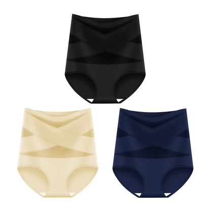 🌸 Högmidjade figurformande trosor med magkontroll (✨3-pack✨) – Plus size