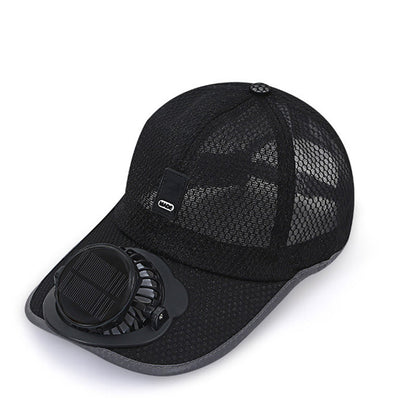 🌞🧢 Prodyšná sluneční kšiltovka s vestavěným solárním ventilátorem