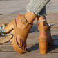 👡SLEVA 50 %✨ Sandály s otevřenou špičkou a masivním podpatkem | Stabilní zvýšení podpatku · Prodyšný prolamovaný design · Nastavitelné pásky kolem kotníku · Protiskluzová gumová podrážka · Univerzální letní model