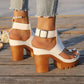 👡SLEVA 50 %✨ Sandály s otevřenou špičkou a masivním podpatkem | Stabilní zvýšení podpatku · Prodyšný prolamovaný design · Nastavitelné pásky kolem kotníku · Protiskluzová gumová podrážka · Univerzální letní model