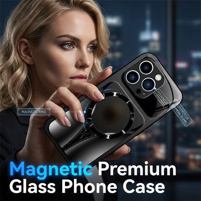 📱NYNÍ S 50% SLEVOU!🧲 Magnetické pouzdro na telefon z tvrzeného skla – odolné proti nárazům a kompatibilní s MagSafe – prémiové ochranné pouzdro ✨