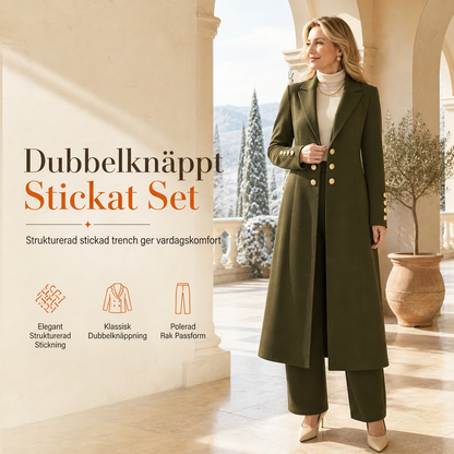 ✈️Fri frakt🍂 Kvinnlig elegant höst-outfit i två delar – retro långärmad kavaj och enkla byxor✨