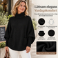 🍀 Kvinnlig turtleneck batärmade ärmar stickad tröja💞
