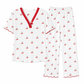 🌟Pyjamas-set med tryck för damer kortärmad överdel och långbyxor👚