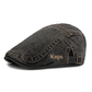 🧢 Neutralt utformad beret i vintage-stil med sliten look, i flatkepsstil🔥