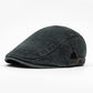 🧢 Neutralt utformad beret i vintage-stil med sliten look, i flatkepsstil🔥