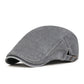 🧢 Neutralt utformad beret i vintage-stil med sliten look, i flatkepsstil🔥