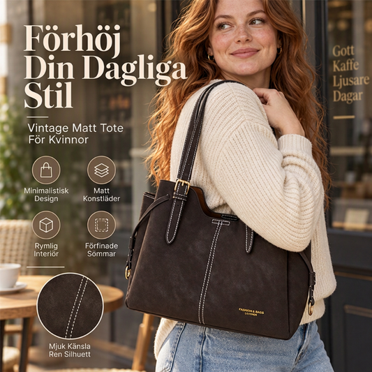 Nya vintermodeller 2026👜Retro påse i matt PU-läder