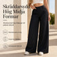 👖Damernas högmidjade vida byxor——Skräddarsydd midja snyggt fall⏳